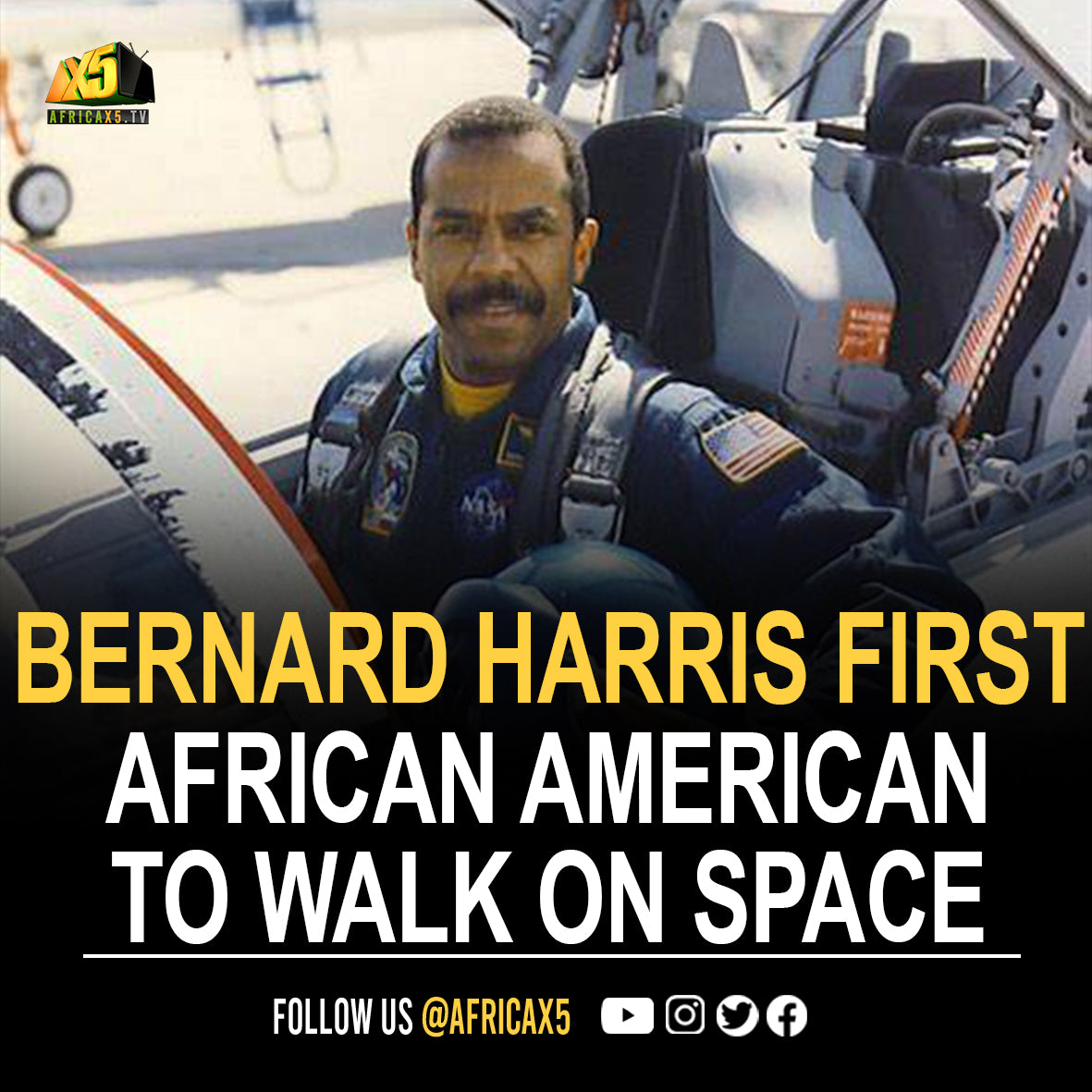 Bernard Harris, Jr. became the first African American astronaut to walk in space.