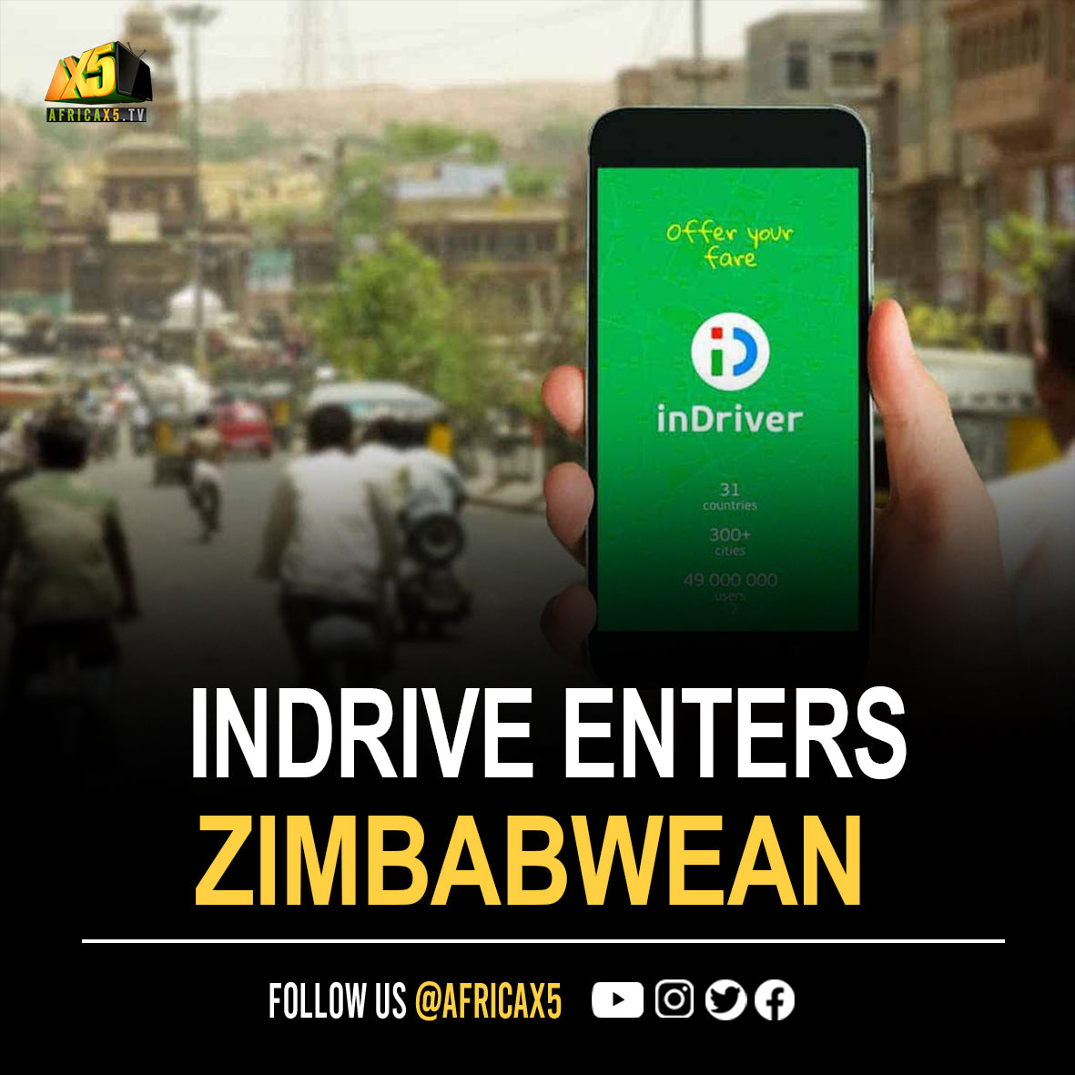 inDrive enters Zimbabwean market with Harare launch to expand global reach