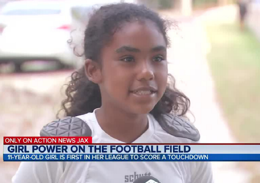 Feature News: 11-Yr-Old Now First Girl In Her League To Score A Touchdown