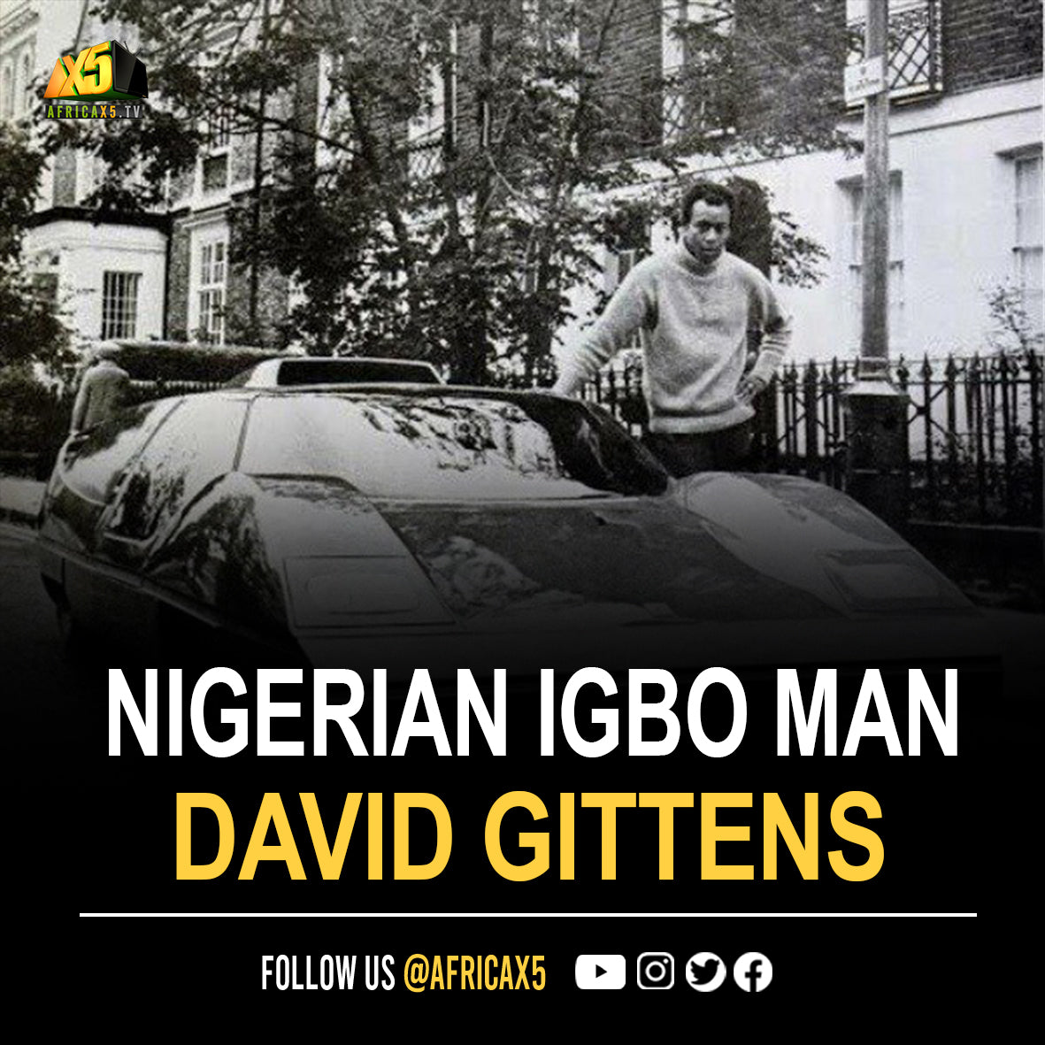 Meet Igbo Man, David Gittens, Who Designed & Built A Car Called 'Ikenga Gt' In 1967 In United Kingdom