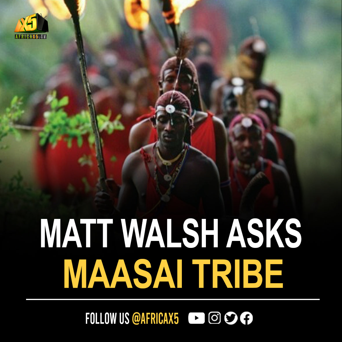 Matt Walsh Asks Maasai Tribe “What is a Woman?”Matt travels to Africa to ask local villagers about transgenderism and if their notions of gender are as fluid as in the West.